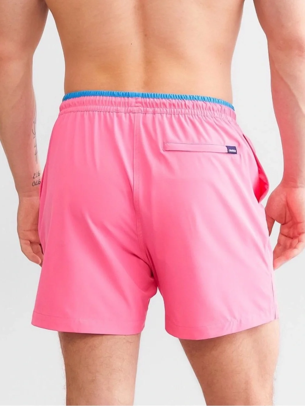 Chubbies The Avalon Swim Trunks Bright Pink Lined Drawstring 5.5” Inseam L